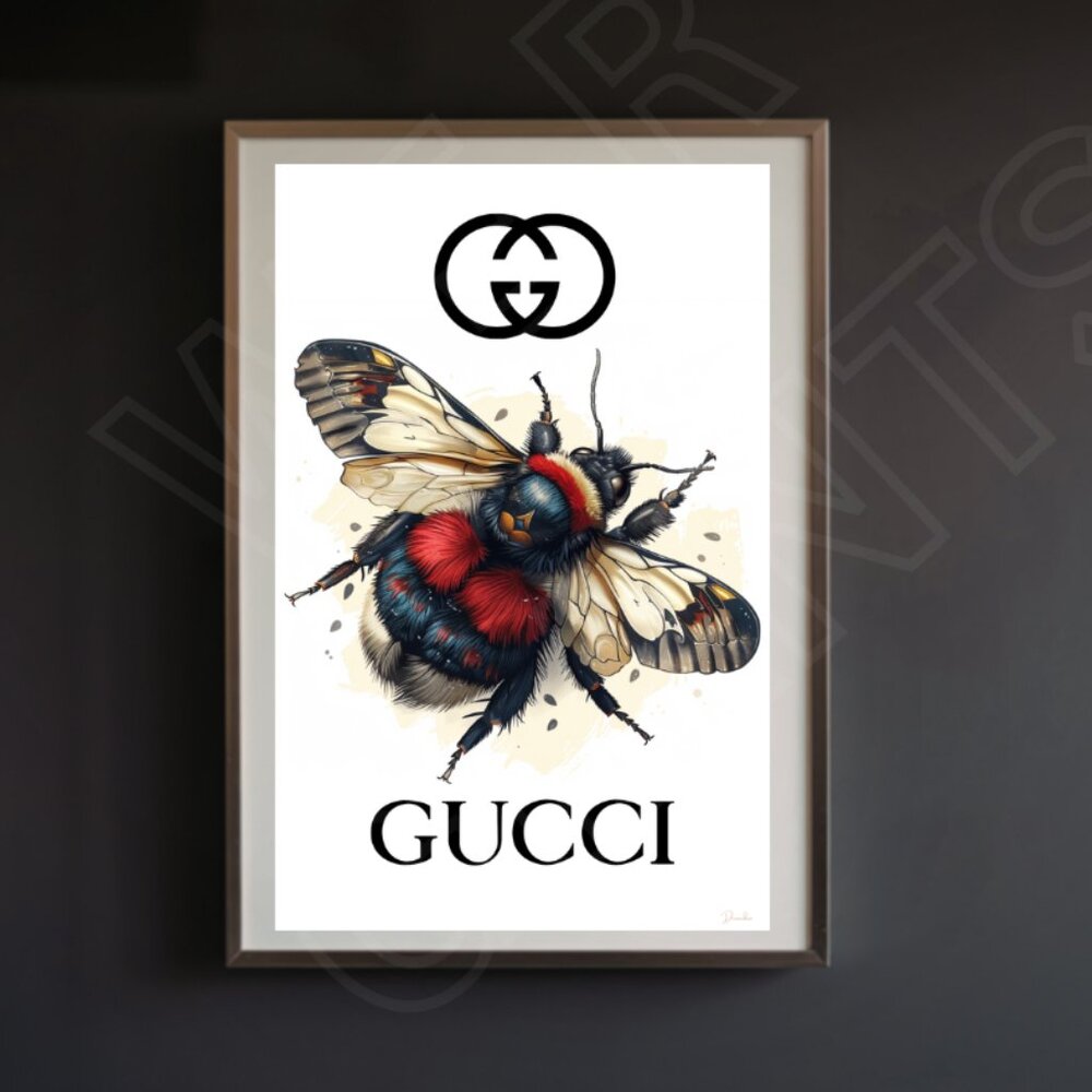 Sleek GUCCI BEE 11 " x 17" Art Print